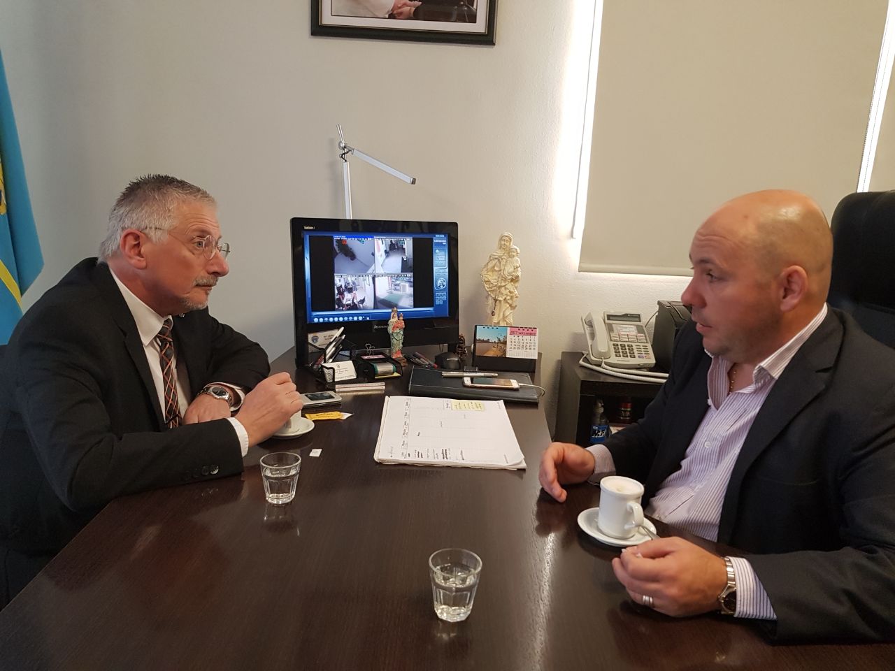 Jerónimo García se reunió con Sastre en la Municipalidad de Puerto Madryn