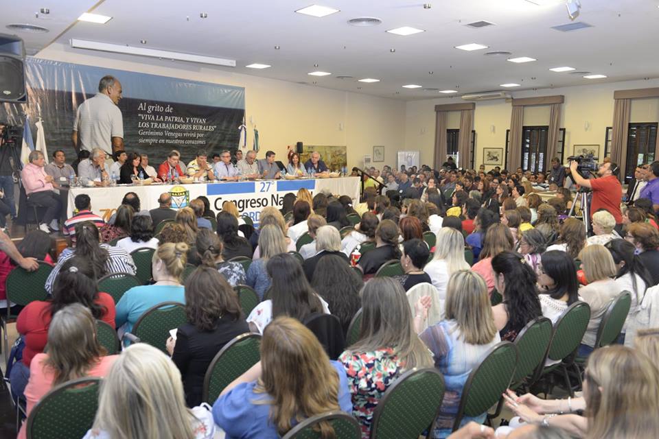 UATRE celebró el 27° Congreso Nacional recordando a Gerónimo Venegas