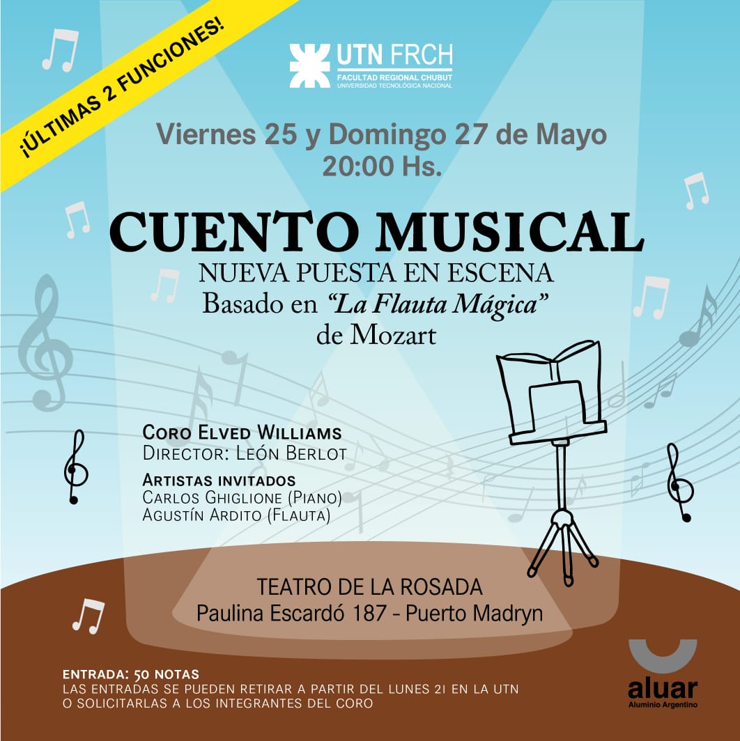 El Coro Elved Williams, invita a una presentación de “Un cuento Musical”