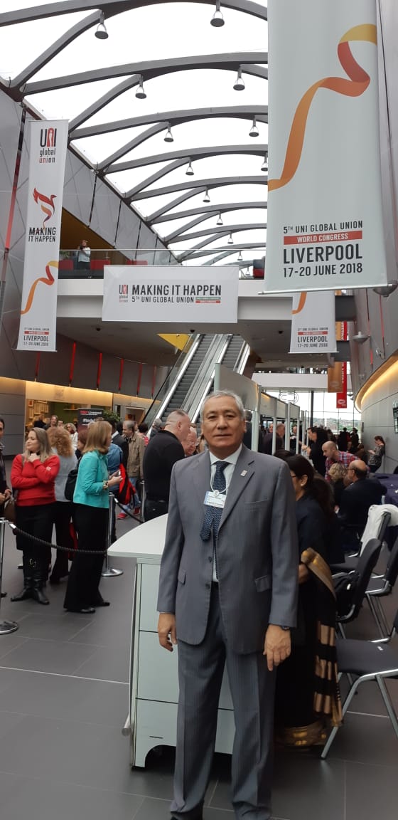 Alfredo Beliz participó del Congreso Mundial de UNI Global en Liverpool