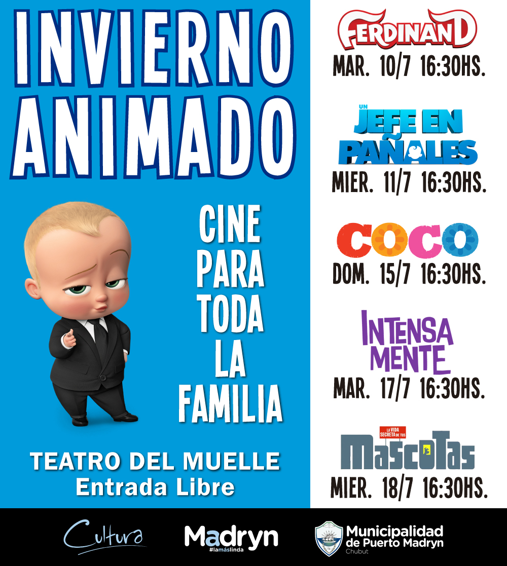 Ciclo de cine para toda la familia en el teatro del muelle