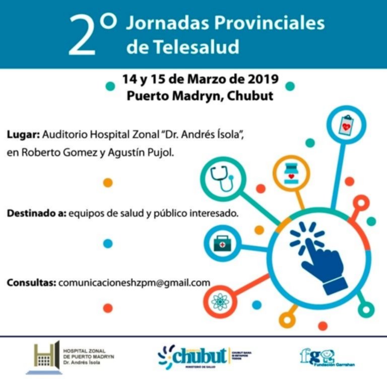 PUERTO MADRYN SERA SEDE DE LA SEGUNDA JORNADA PROVINCIAL DE TELESALUD