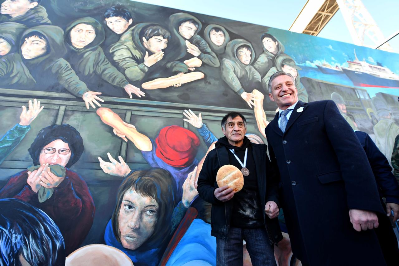 Se descubrió el mural “El Regreso” que homenajea a todos los ex combatientes de Malvinas