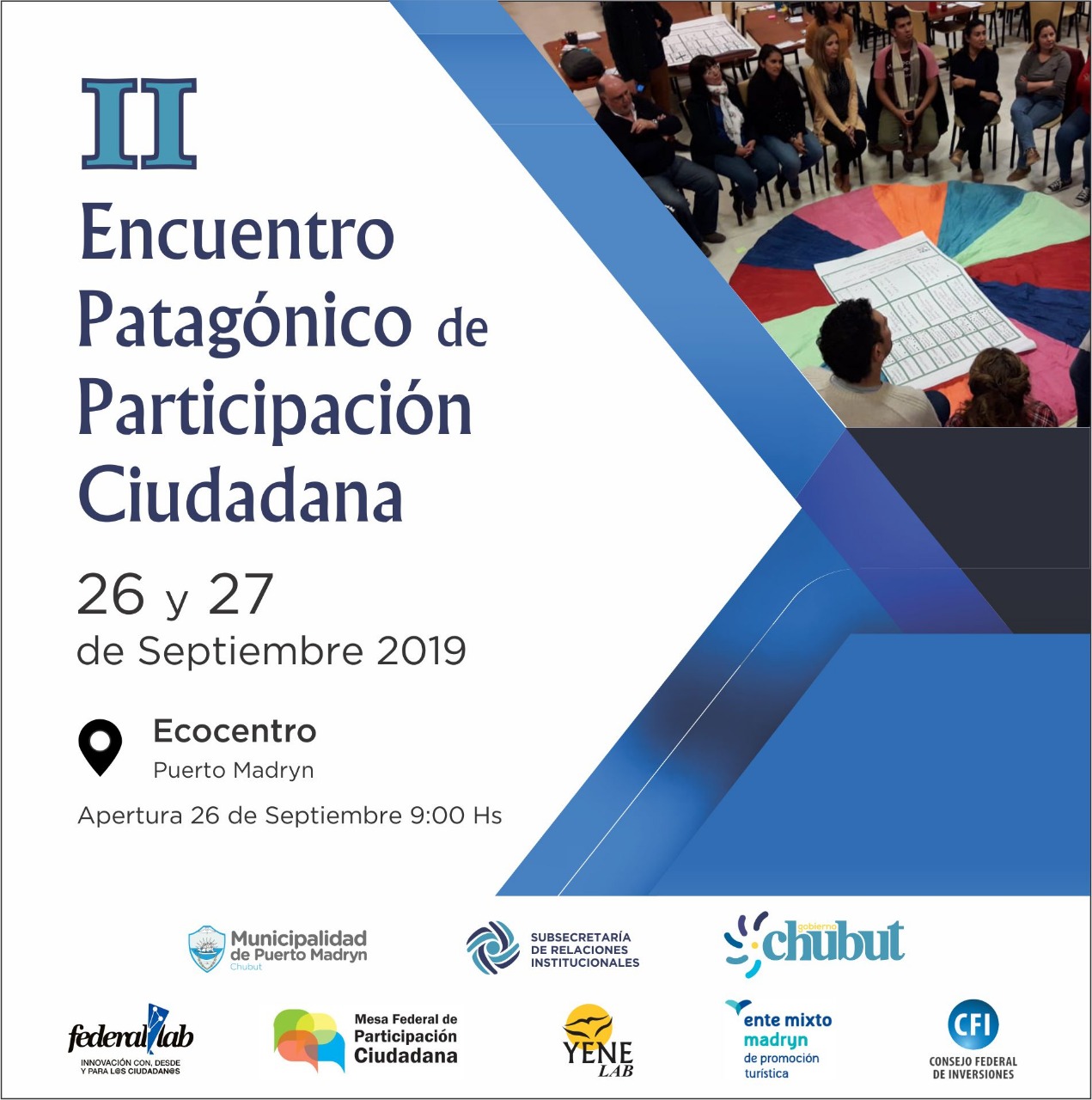 Se realizarán múltiples actividades en el II Encuentro Patagónico de Participación Ciudadana