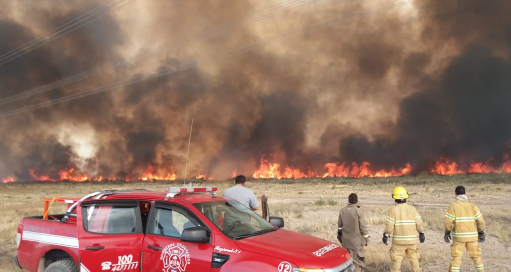 Bomberos chubutenses reafirman la restricción del servicio