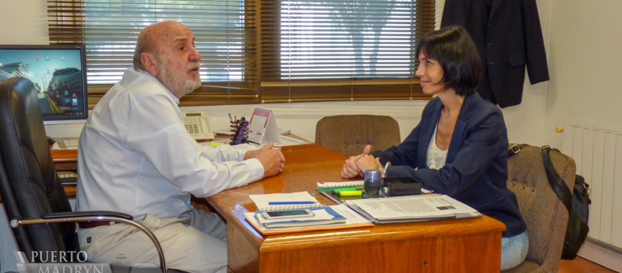 Mariel Williams evaluó con el ing. Sala el desarrollo de las actividades de comercio exterior