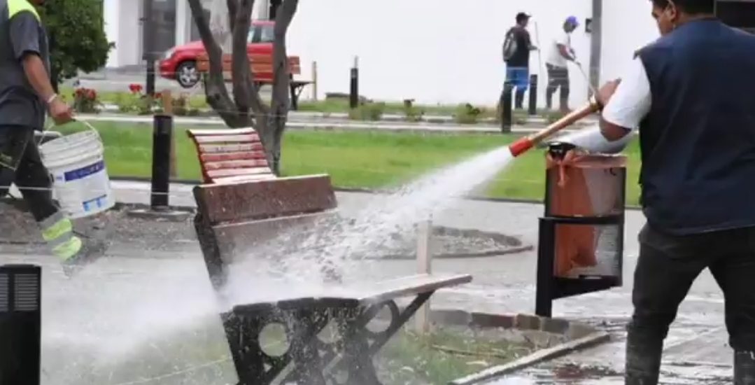 Desarrollo Urbano y Ecología efectuaron un intenso trabajo de desinfección y fumigación en todos los barrios