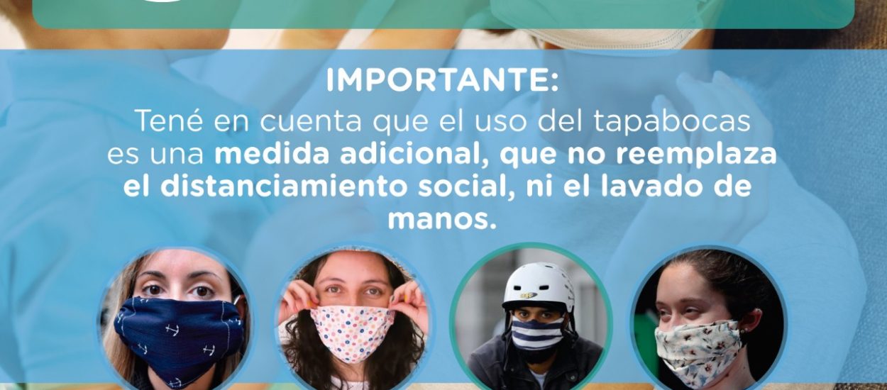 PUERTO MADRYN ADOPTA EL USO DE TAPABOCAS CASEROS