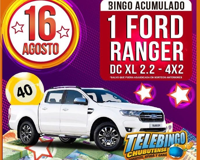 LOTERÍA DEL CHUBUT REALIZARÁ DOS SORTEOS DEL TELEBINGO CHUBUTENSE DURANTE EL MES DE AGOSTO