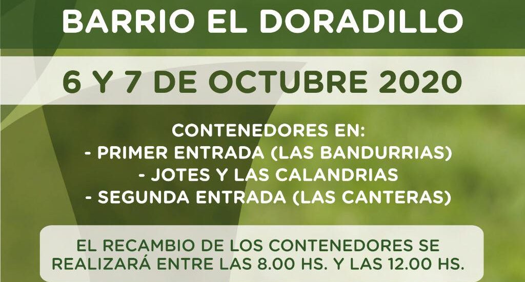 LLEGA LA CAMPAÑA DE LIMPIEZA A LOS BARRIOS EL DORADILLO Y SAN MIGUEL