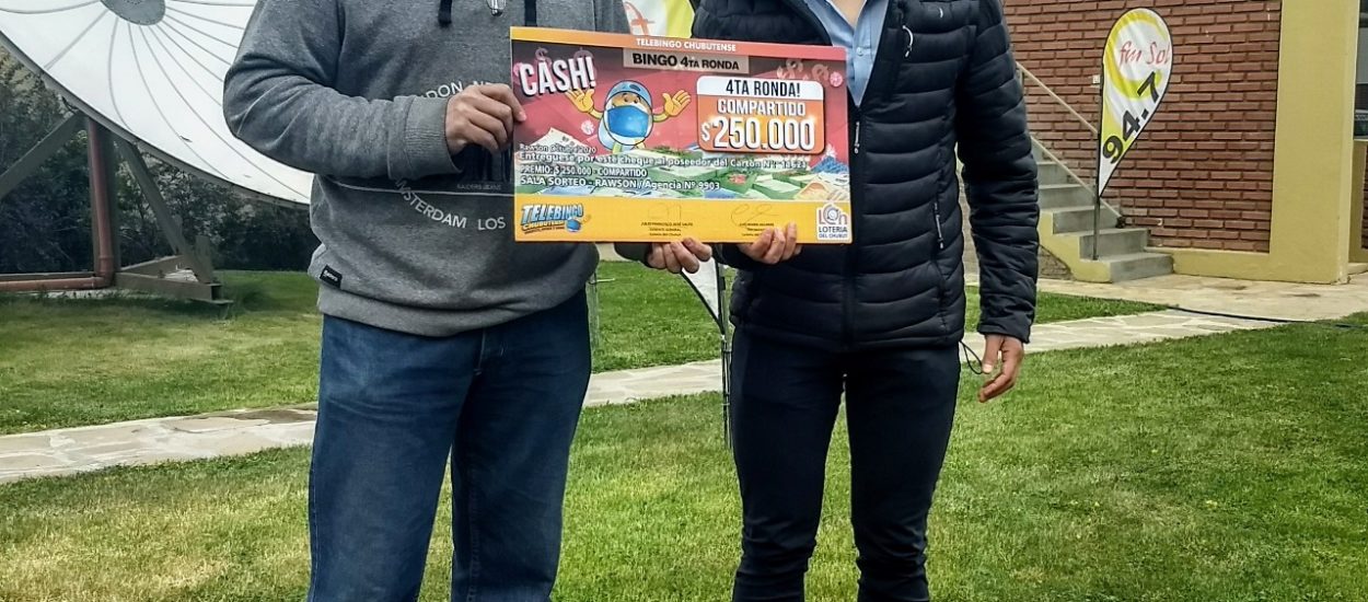 LOTERÍA DEL CHUBUT: VECINO DE ESQUEL RECIBIÓ 250 MIL PESOS DEL TELEBINGO