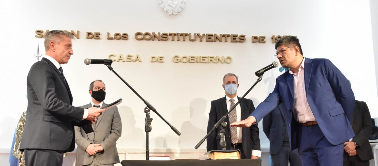 ARCIONI LE TOMÓ JURAMENTO A GABRIEL AGUILAR COMO NUEVO SECRETARIO DE PESCA