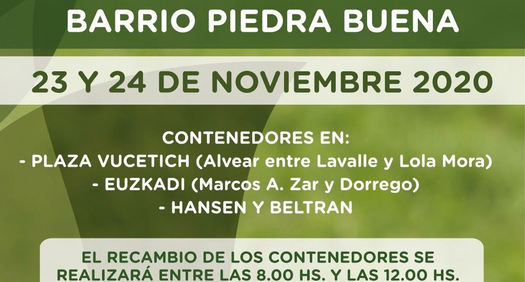 LLEGA LA CAMPAÑA DE LIMPIEZA A LOS BARRIOS PIEDRA BUENA Y FONTANA