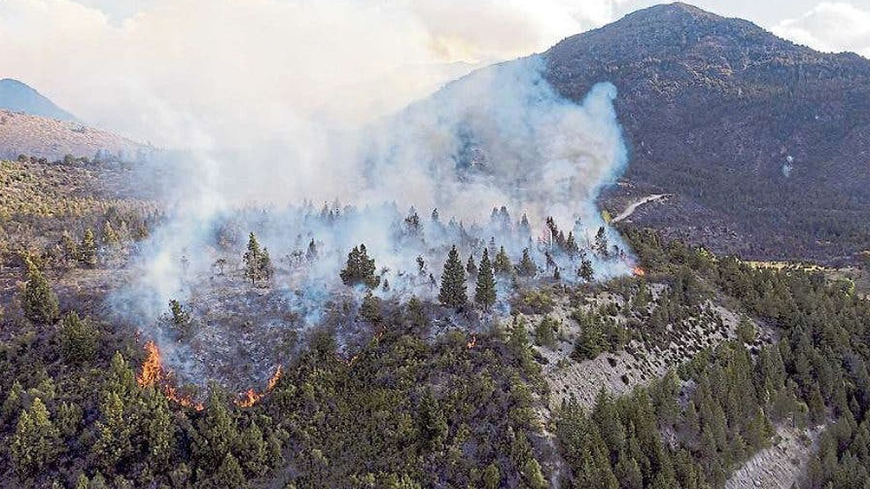 LA LLUVIA FAVORECE LA TAREA DE LOS BOMBEROS EN LA CONTENCIÓN DEL INCENDIO EN EL BOLSÓN