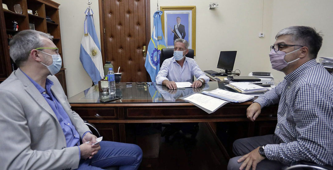 AGUILERA Y PURATICH SE REUNIERON CON KATOPODIS DANDO CONTINUIDAD A LA GESTIÓN DE OBRAS PRIORITARIAS PARA CHUBUT