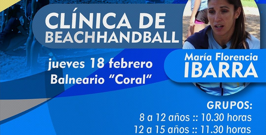 DICTARÁN UNA CLÍNICA DE BEACH HANDBALL EN MADRYN