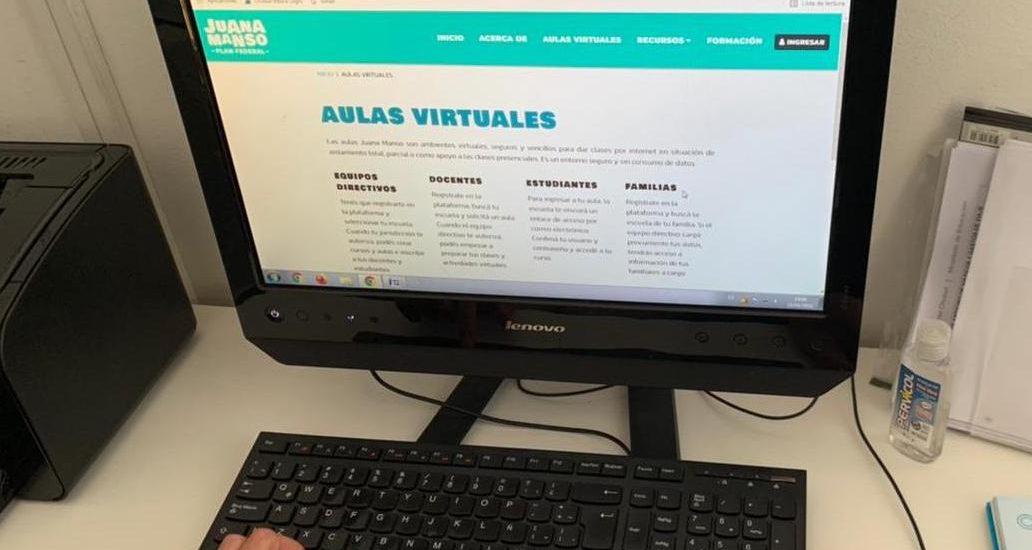 MÁS DE 100 DE ESCUELAS DE CHUBUT YA CUENTAN CON SUS AULAS VIRTUALES EN LA PLATAFORMA JUANA MANSO