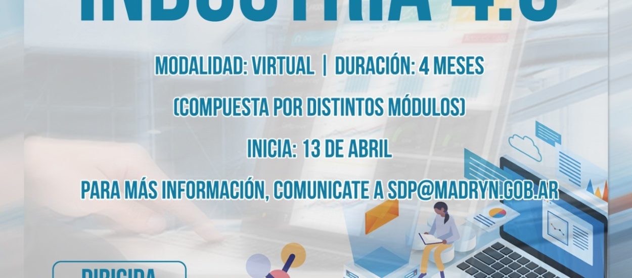 CONVOCAN A UNA CAPACITACIÓN EN INDUSTRIA 4.0 PARA EMPRESAS DE LA CIUDAD