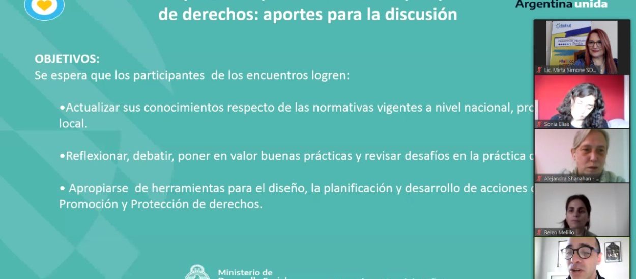 CONTINÚA EL CICLO DE FORMACIÓN “CONSTRUYENDO NUESTRAS PRÁCTICAS DESDE LA PERSPECTIVA DE DERECHOS”