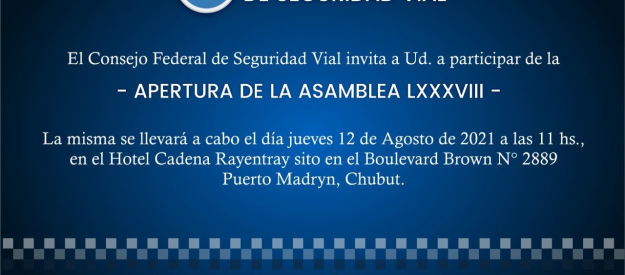 CHUBUT RECIBE ESTE JUEVES A LAS MÁXIMAS AUTORIDADES DEL CONSEJO FEDERAL DE SEGURIDAD VIAL