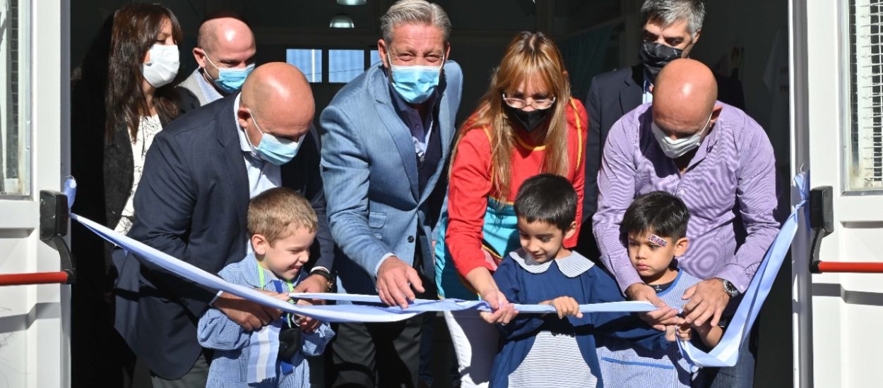 ARCIONI INAUGURÓ LA AMPLIACIÓN DE LA ESCUELA DE NIVEL INICIAL N° 480 EN EL BARRIO FNTANA DE PUERTO MADRYN