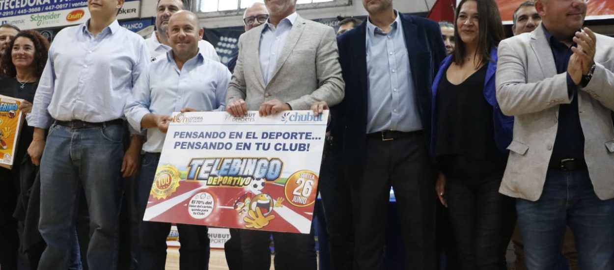 ARCIONI ENCABEZÓ LA PRESENTACIÓN DEL TELEBINGO DEPORTIVO EN PUERTO MADRYN