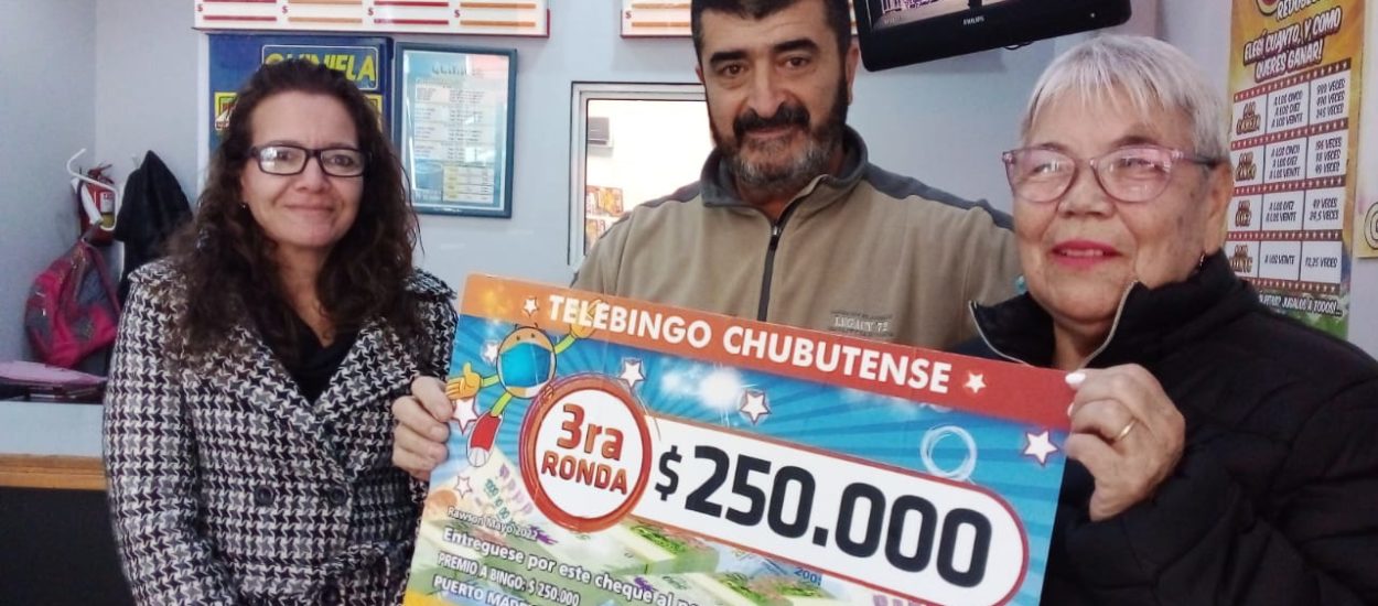 LOTERÍA DEL CHUBUT ENTREGÓ PREMIO EN PUERTO MADRYN