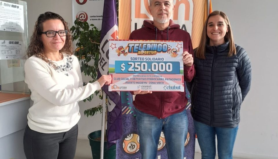 Lotería del Chubut entregó 950 mil pesos en premios