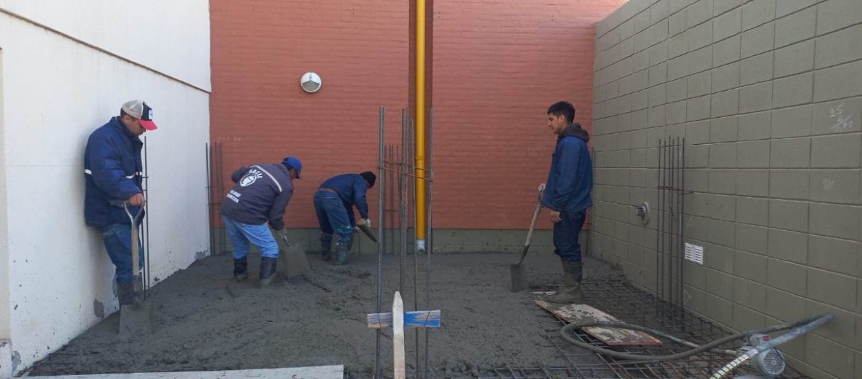 El Gobierno provincial trabaja en la refacción de la Escuela N°750 de Puerto Madryn