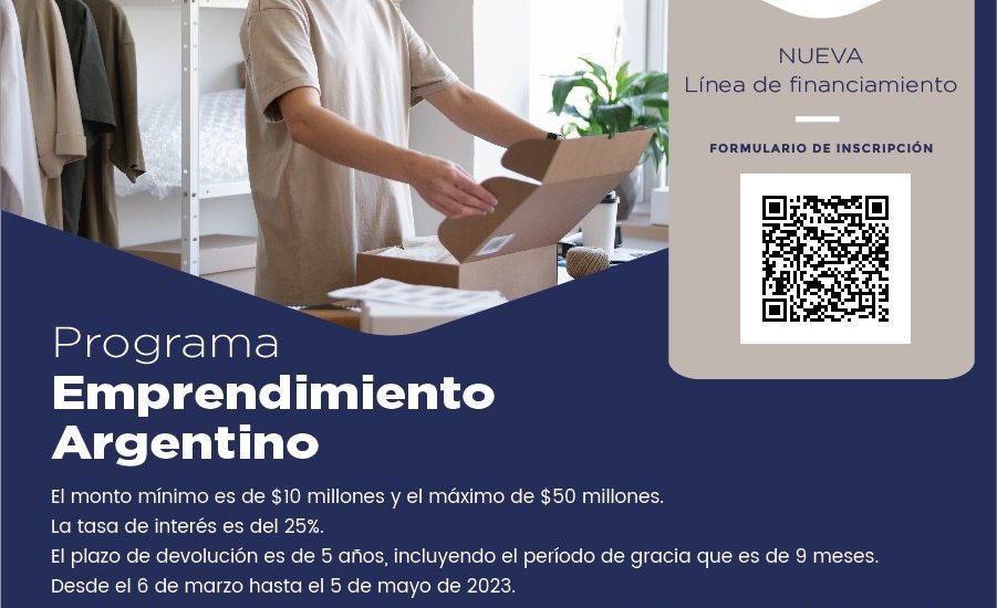 Relanzan crédito de hasta 50 millones de pesos para emprendedores chubutenses