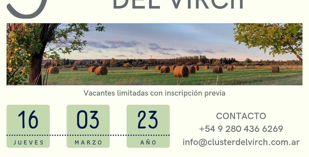 Provincia invita a participar de la 3° Jornada Bovina de Sustentabilidad y Sostenibilidad del VIRCh 