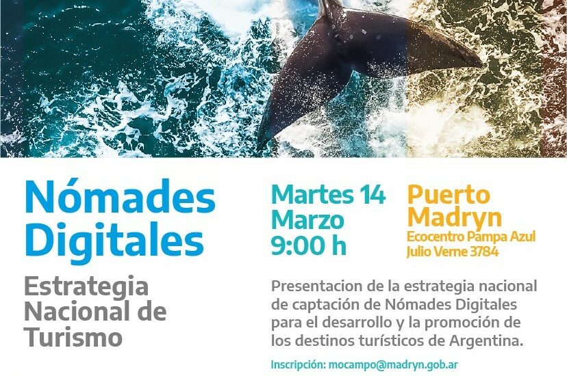 PUERTO MADRYN SE SUMA AL PROGRAMA NÓMADES DIGITALES DEL MINISTERIO DE TURISMO DE NACIÓN