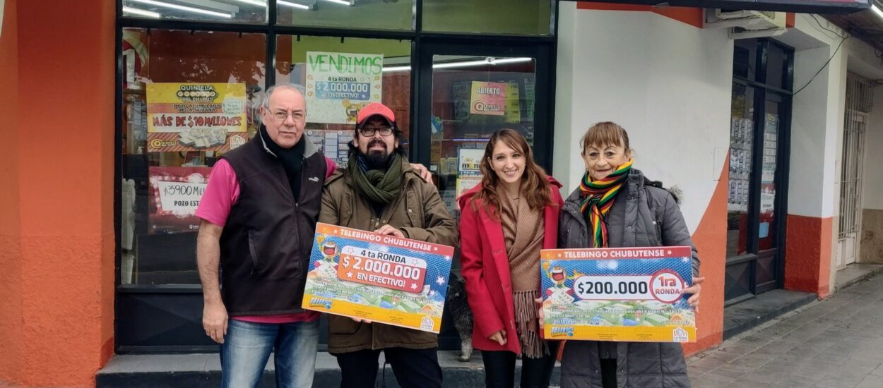 Lotería del Chubut premió por más de 2 millones de pesos a vecinos de Esquel 