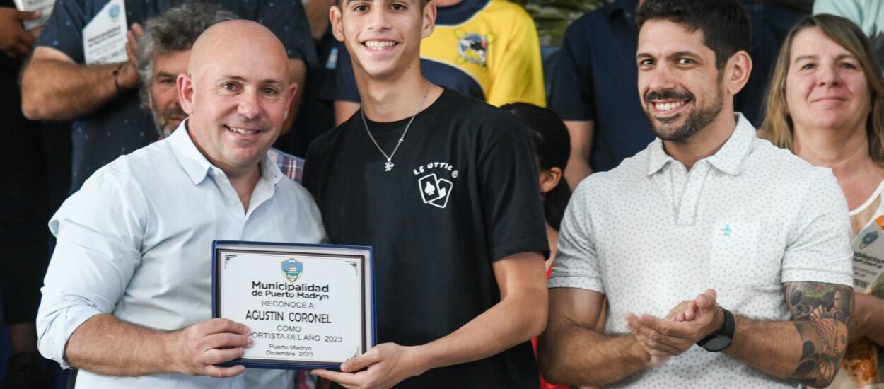 FIESTA DEL DEPORTE: AGUSTÍN CORONEL FUE ELEGIDO COMO EL DEPORTISTA MADRYNENSE DEL AÑO