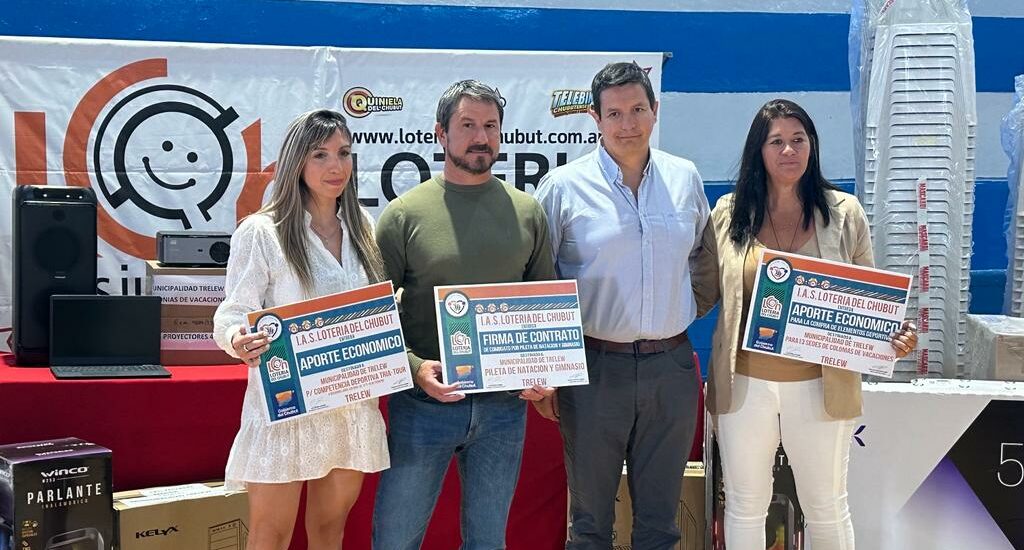 Lotería entregó equipamiento para las Colonias de Vacaciones de Trelew