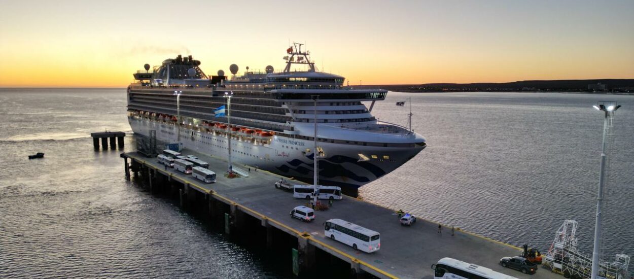 Temporada de Cruceros: El Sapphire Princess llega por segunda vez a Puerto Madryn