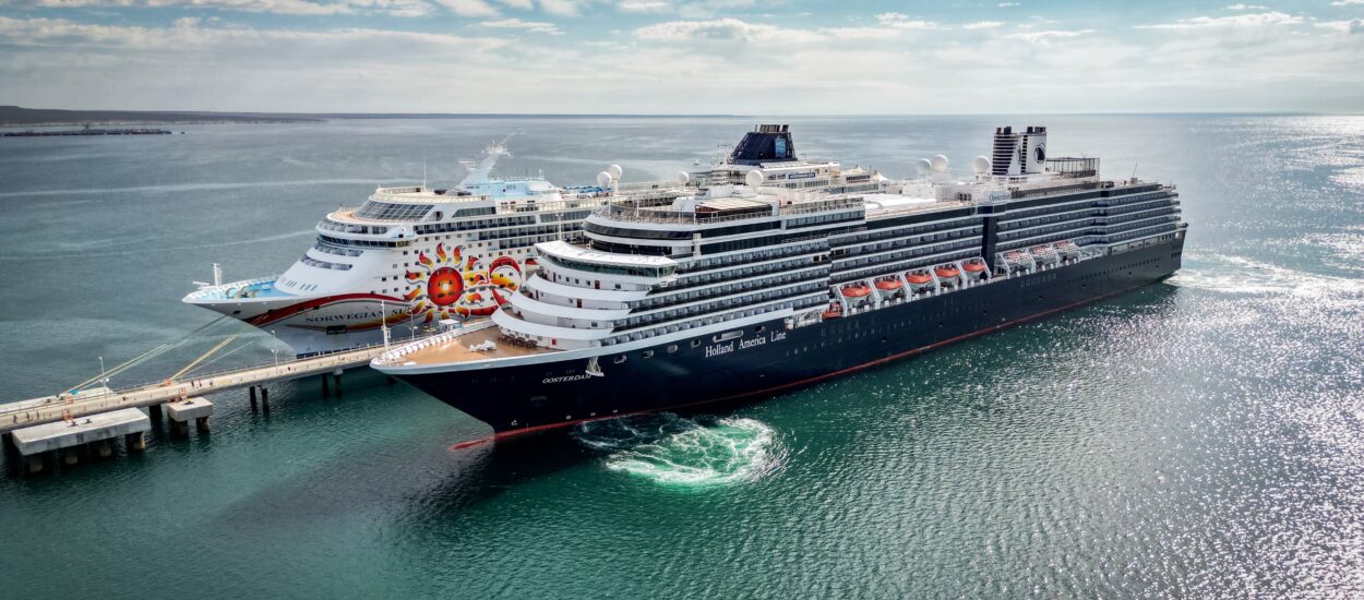 Dos grandes cruceros llegaron este viernes a Puerto Madryn