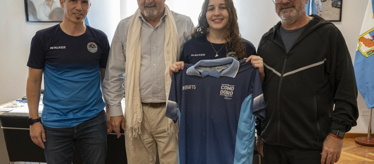 Comodoro Rivadavia: El intendente recibió a la joven deportista Valentina Svoboda