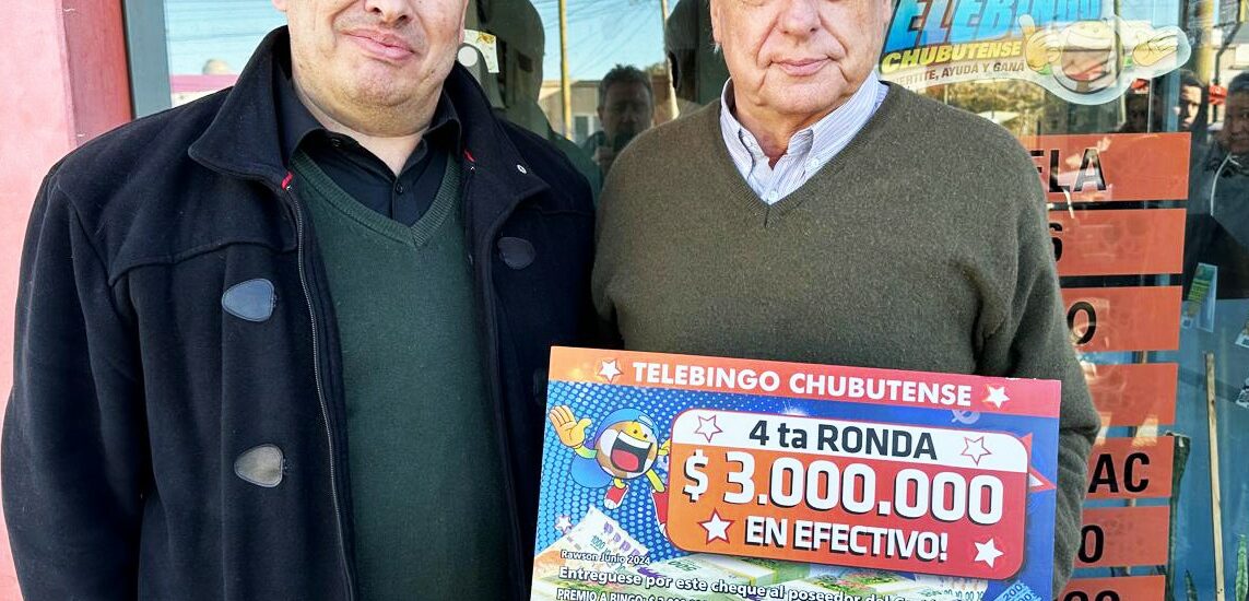 Una jubilada de Rawson ganó tres millones de pesos del Telebingo Chubutense