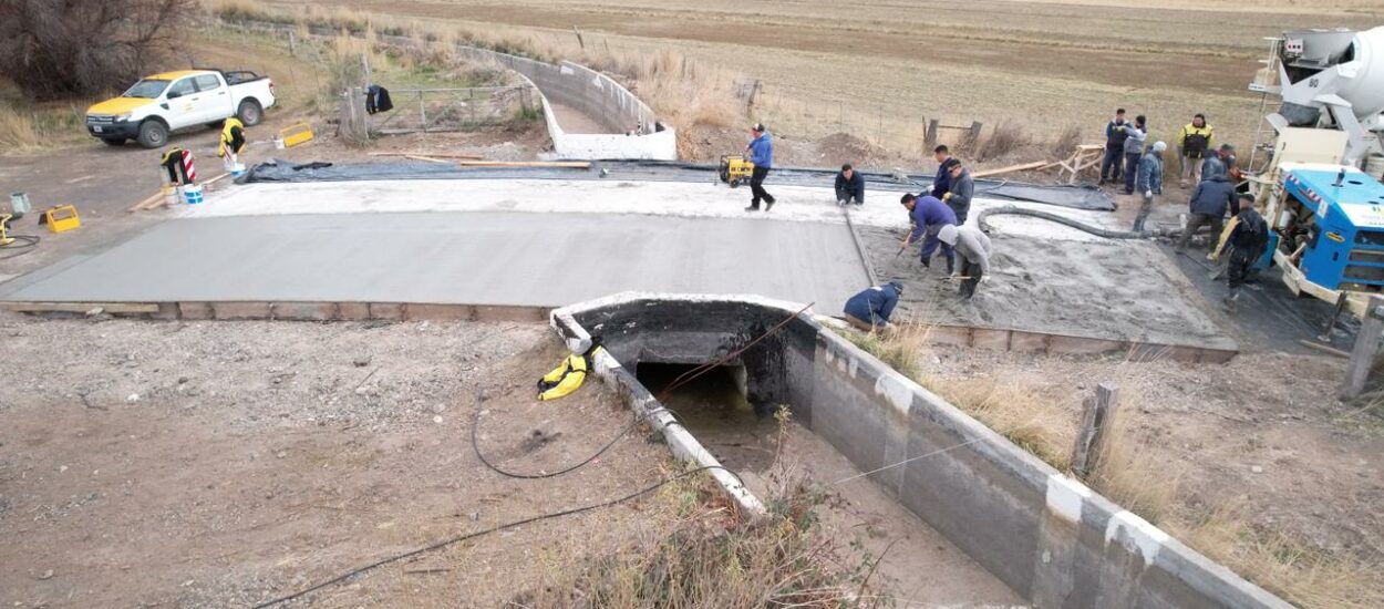 El Gobierno del Chubut reparó el deterioro que presentaba la Ruta N° 7 entre Gaiman y Dolavon