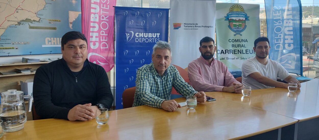 Provincia coordina acciones con la comuna rural de Carrenleufú para fortalecer el turismo y el deporte