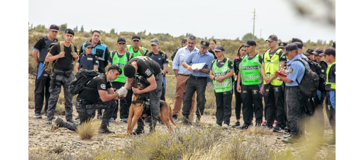 La Policía del Chubut realizó simulacro de búsqueda de personas en Rawson