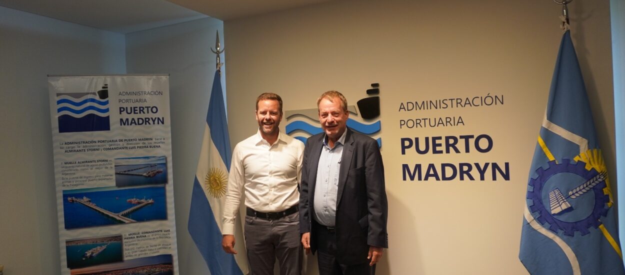 Funcionarios de la Administración Portuaria de Puerto Madryn recibieron al Embajador de Alemania