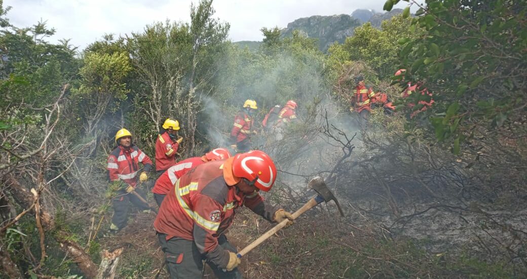 Con brigadistas, equipamiento y medios aéreos, Provincia sigue trabajando para controlar los incendios en la cordillera