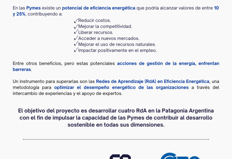 CAME, Unión Europea y Fundación Bariloche alientan la generación de empleo verde en la Patagonia